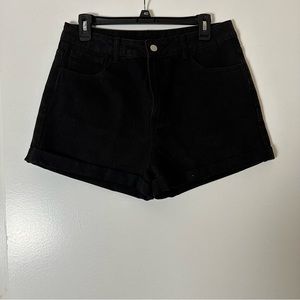 🍀BUNDLE DEAL SHEIN Women’s Black High Waist Shorts - Size Large (8/10)